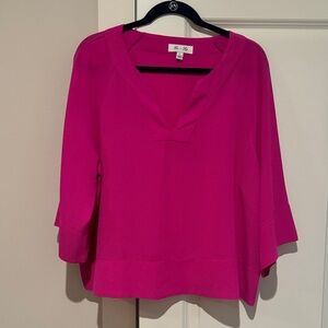 She + Sky Fuchsia Blouse